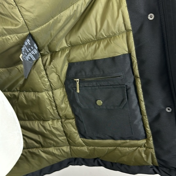 Andrew Marc of New York Black Carina Faux-Fur-Trim Hooded Rain Parka Coat XS - Picture 15 of 16